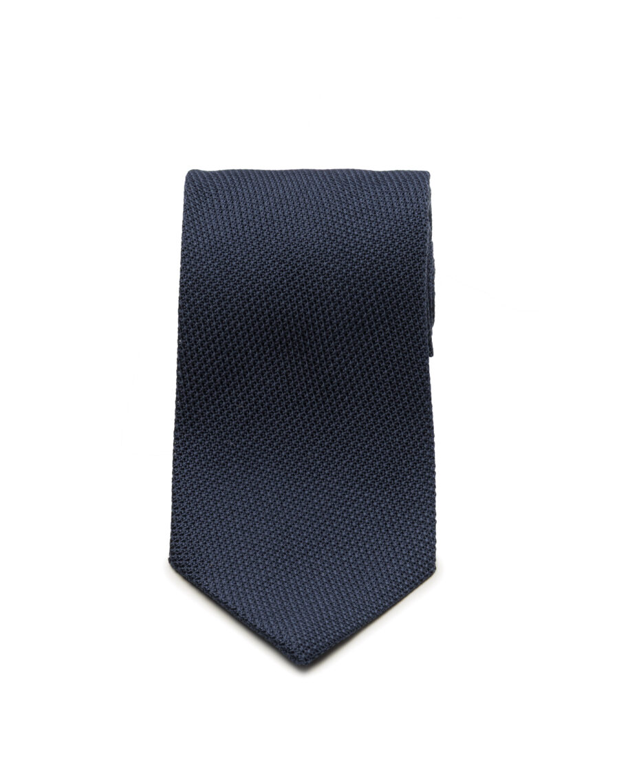 Navy blue grenadine tie - Image 2