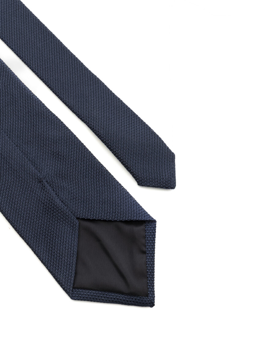 Navy blue grenadine tie - Image 3